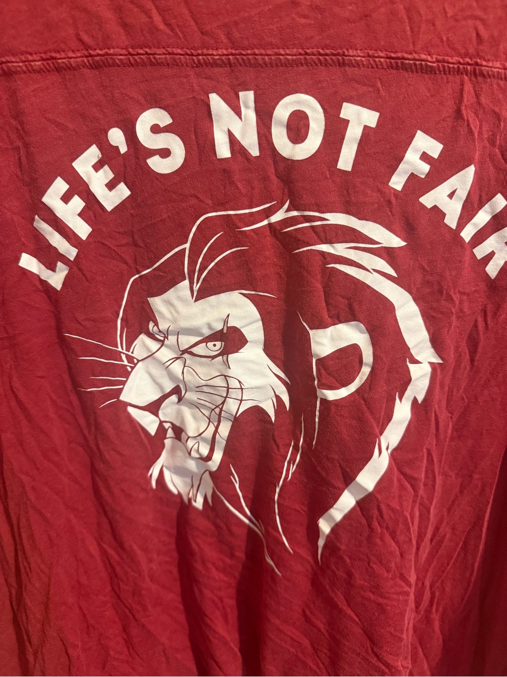 Torrid Disney Villains Scar “Life’s Not Fair” Graphic Tee – Size 1 / 1X - Picture 3 of 6
